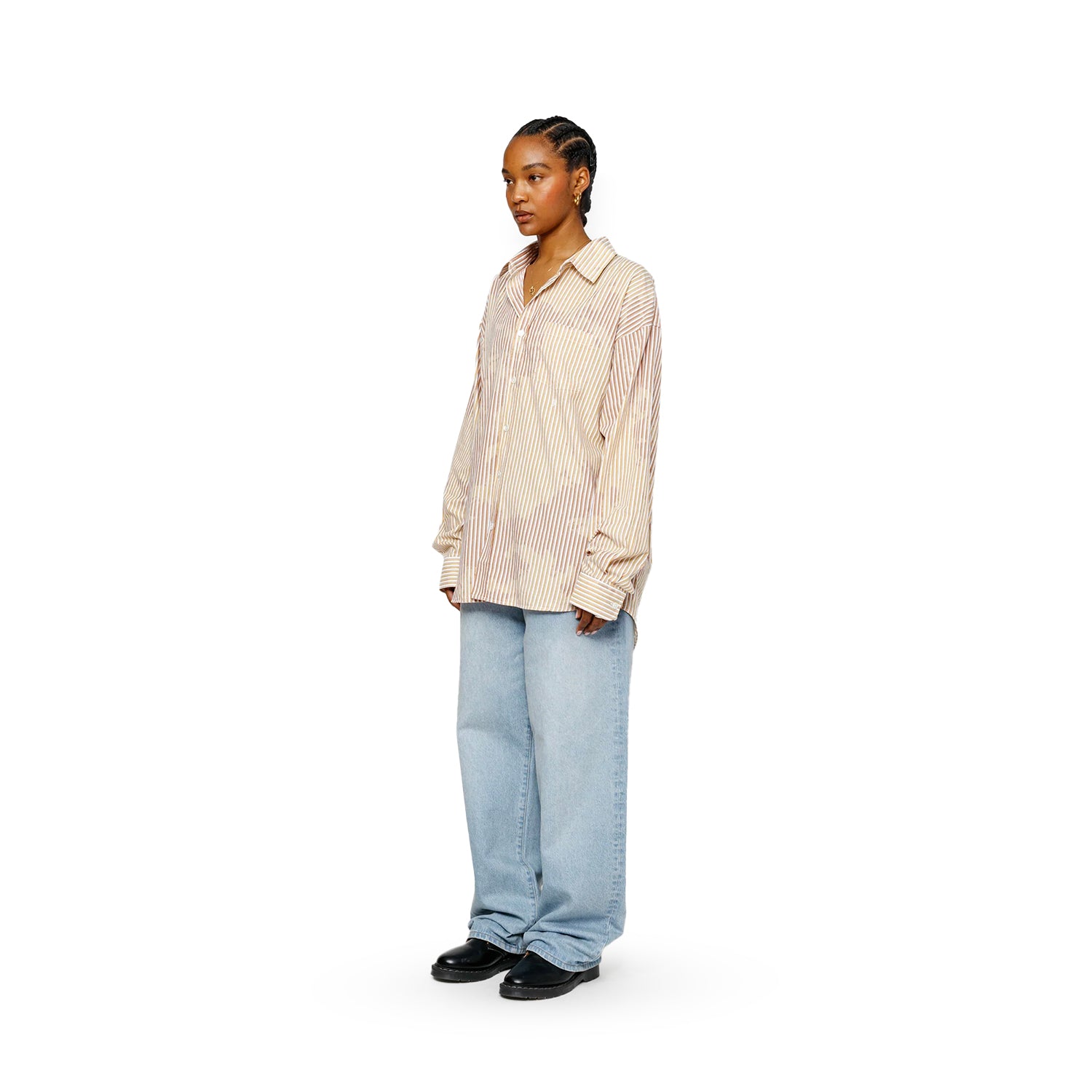 Classic LS Shirt Bleached Poplin - INVINCIBLE
