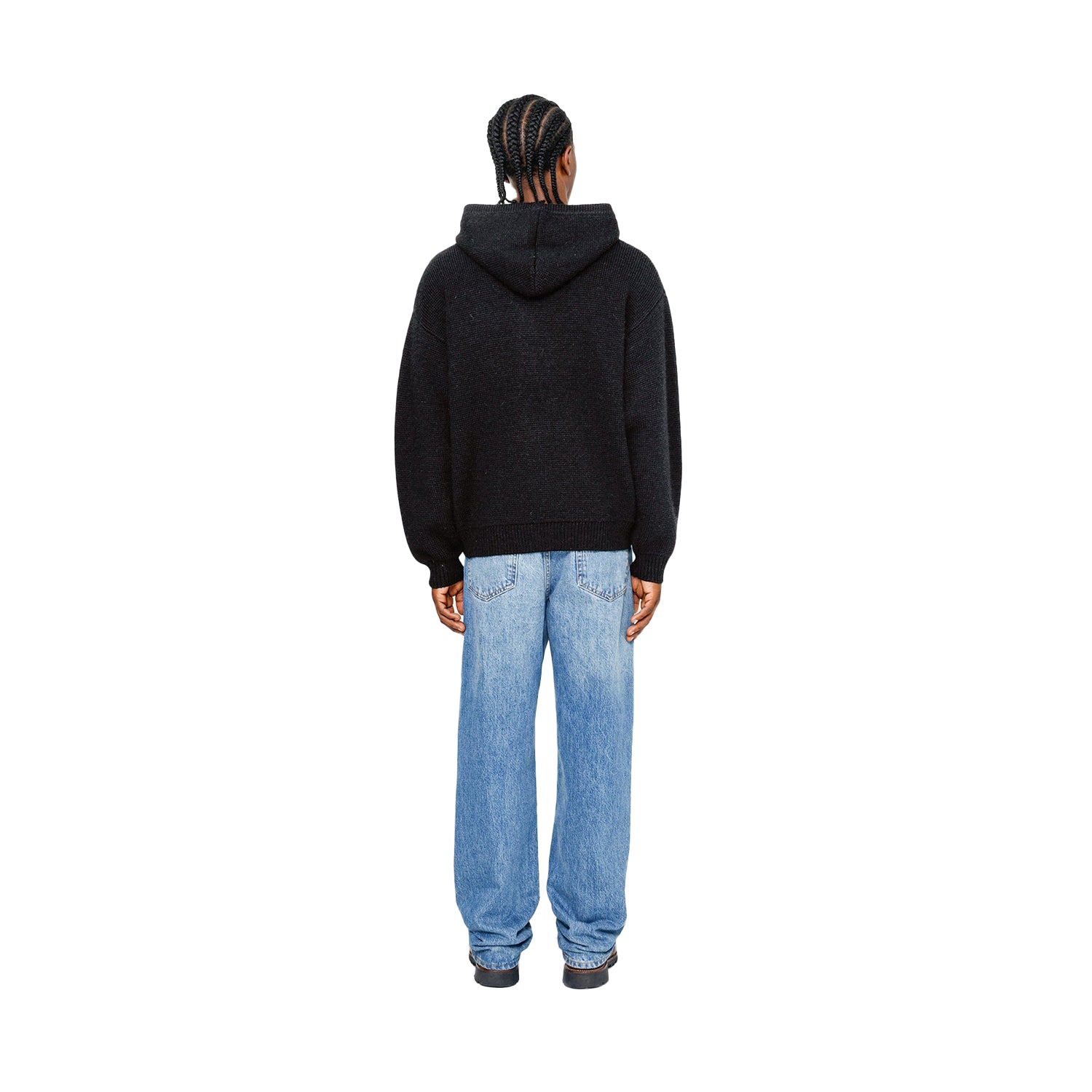 Felt Patch Knit Hood - INVINCIBLE