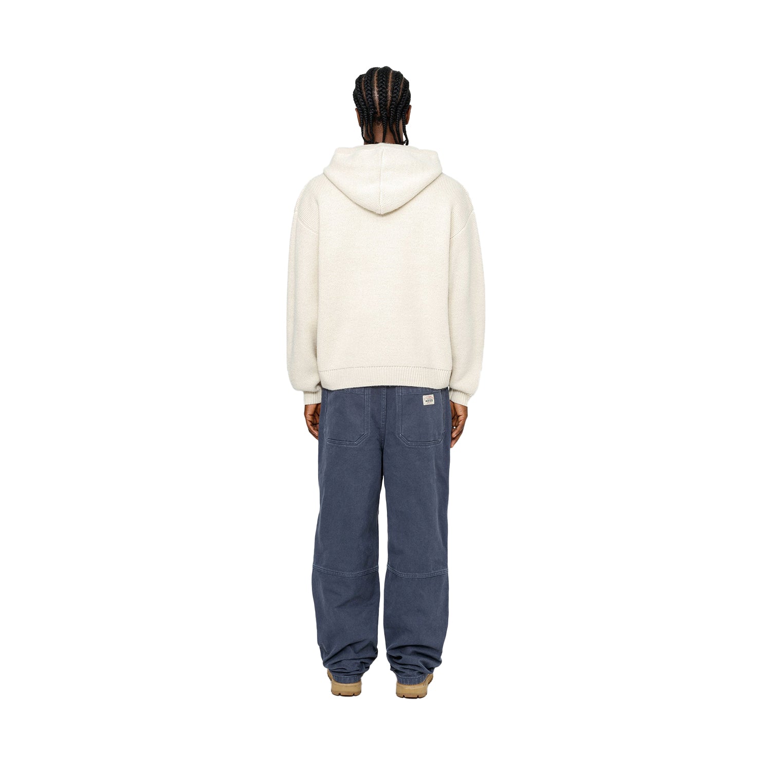 Felt Patch Knit Hood - INVINCIBLE