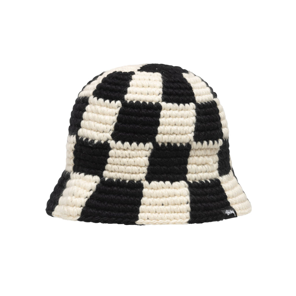 Checker Knit Bucket Hat - INVINCIBLE