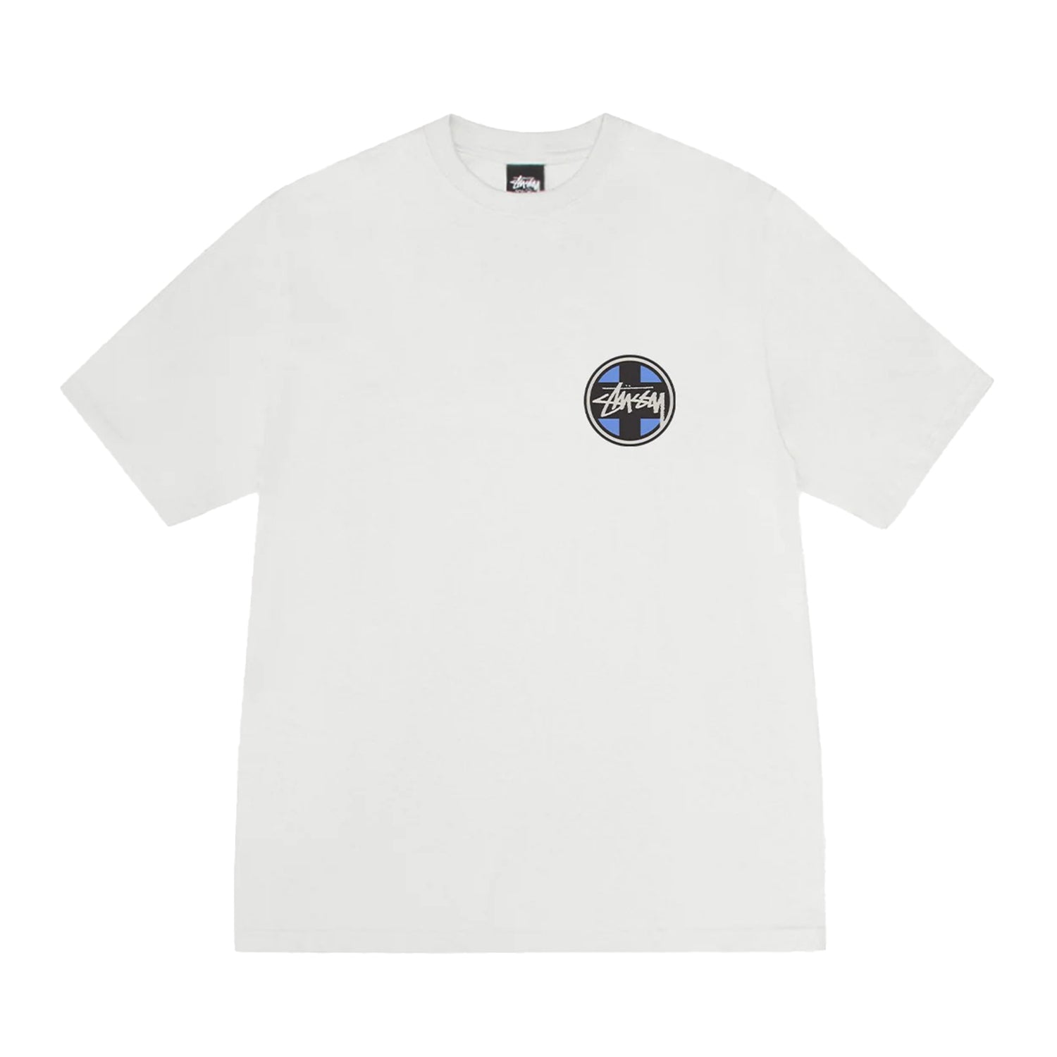 White Stussy Cross Dot Tee Stussy DOT Stamp Tee White Large