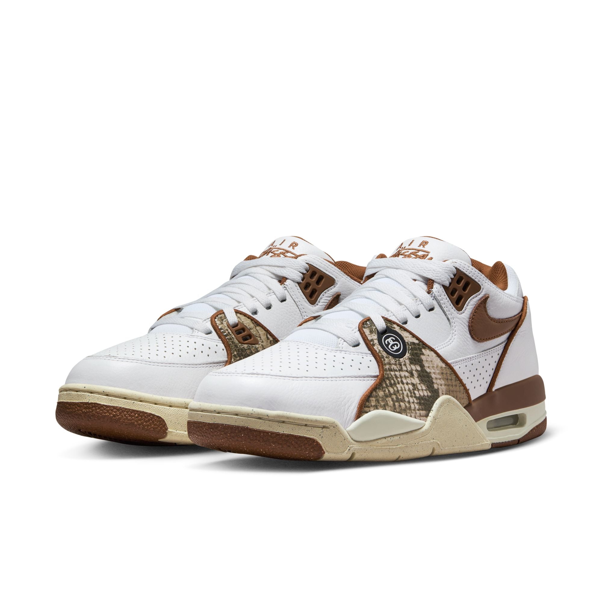Air Flight 89 Low x Stüssy 'White and Pecan' - INVINCIBLE