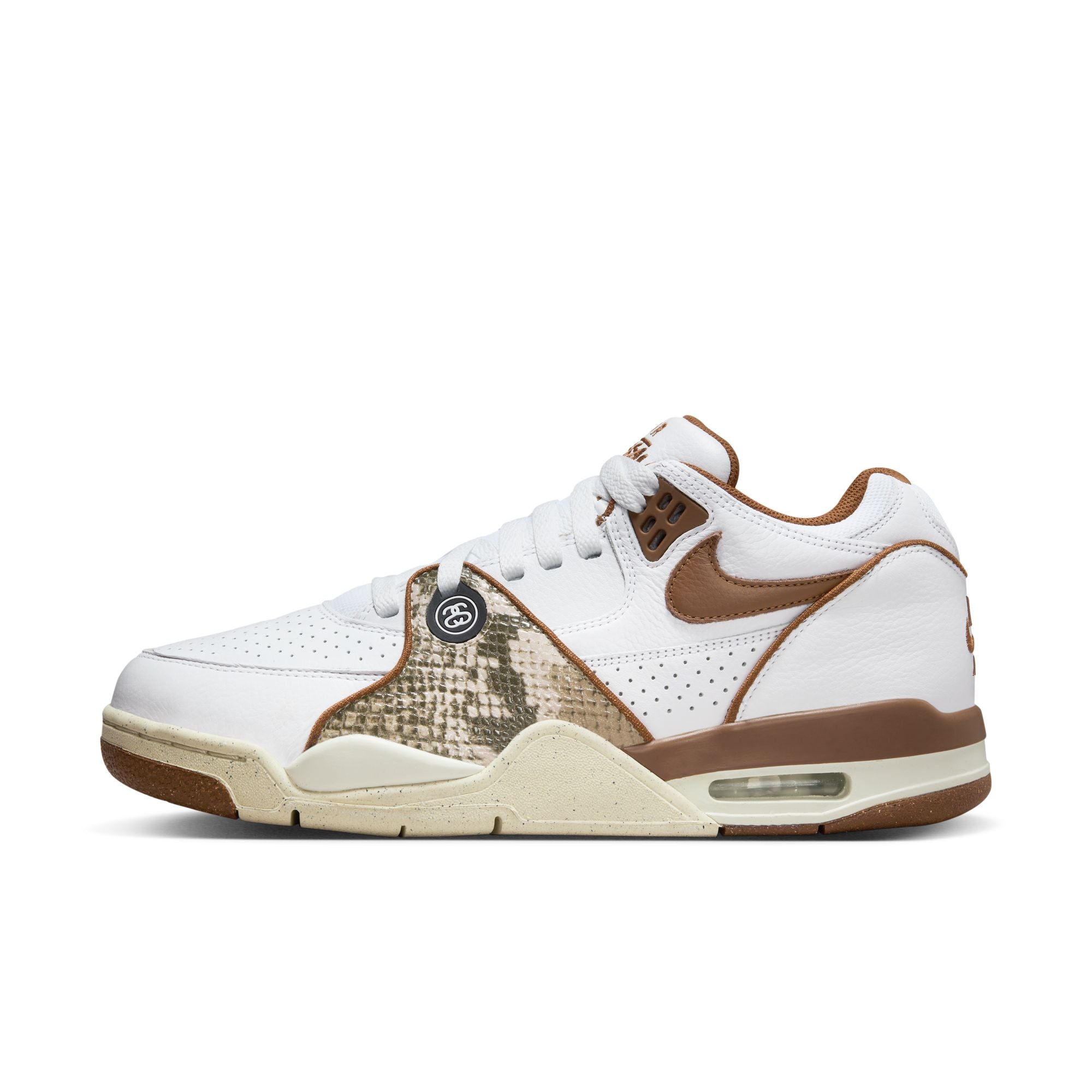 Air Flight 89 Low x Stüssy 'White and Pecan' - INVINCIBLE