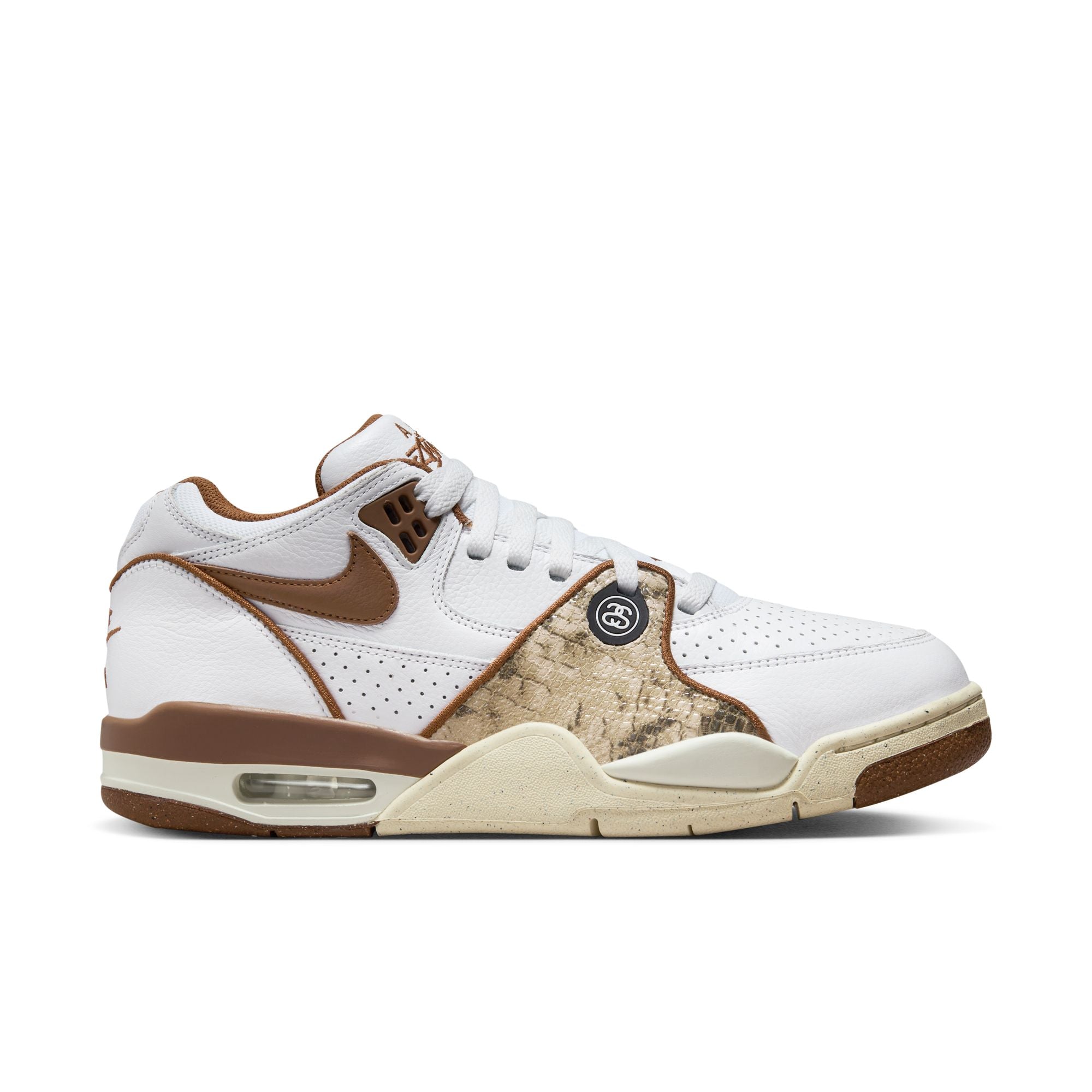 Air Flight 89 Low x Stüssy 'White and Pecan' - INVINCIBLE