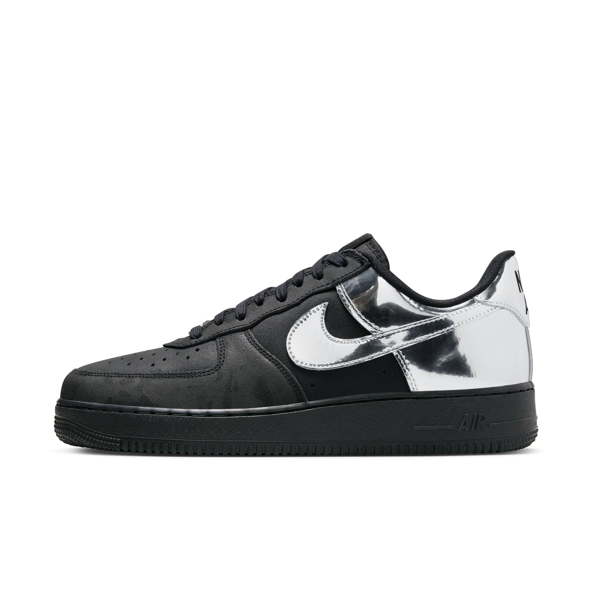 Air Force Low 'All Star' BLACK/CHROME-BLACK US4