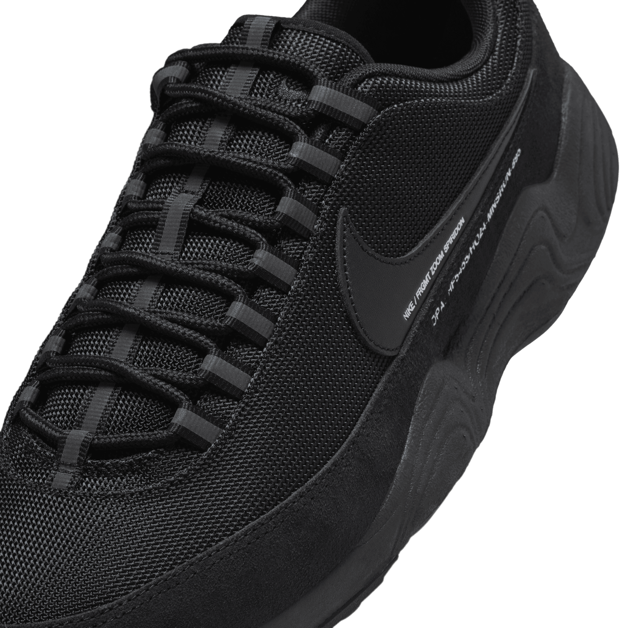 Fragment x Nike Air Zoom Spiridon 'Triple Black' - INVINCIBLE