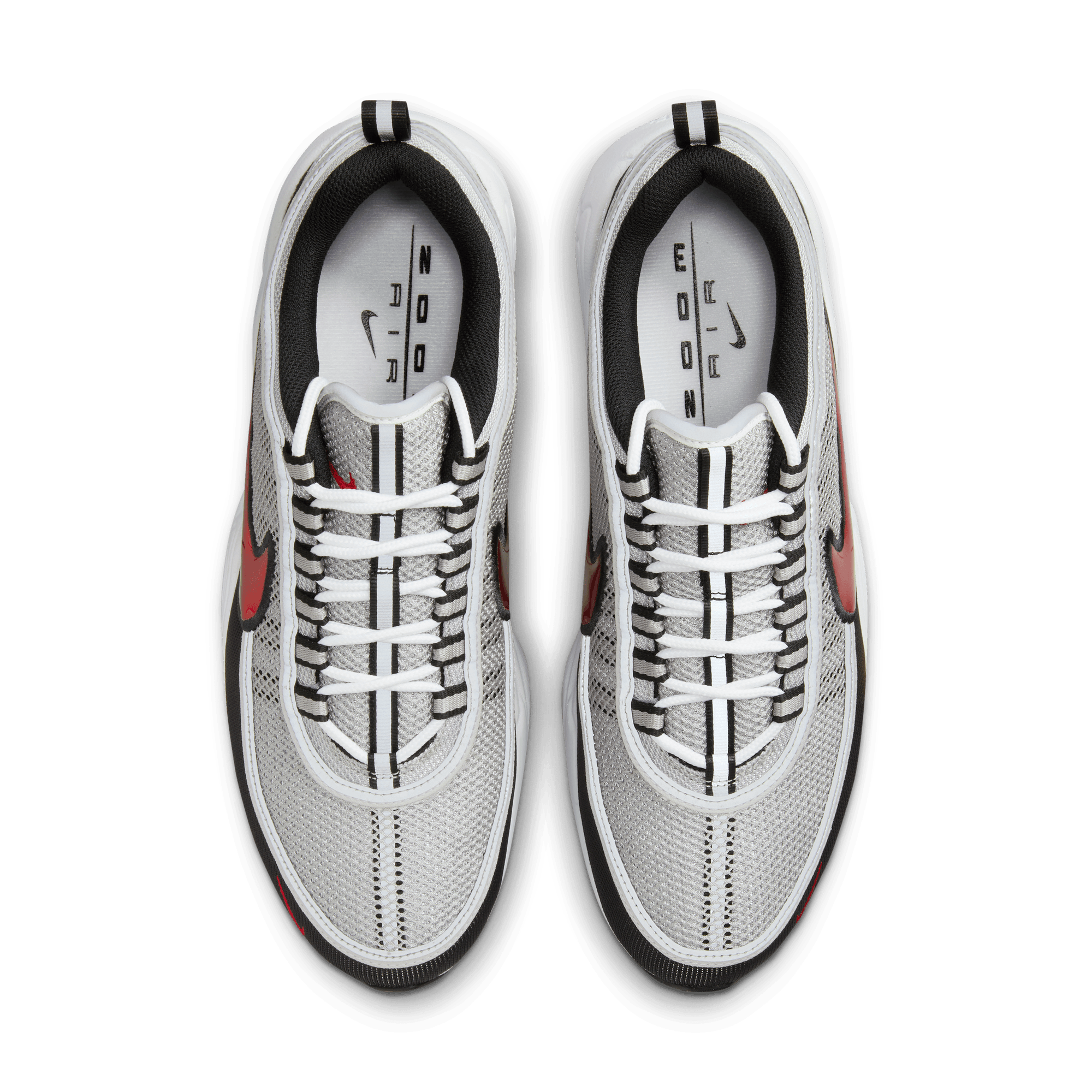 Air Zoom Spiridon 'Metallic Silver and Sport Red' - INVINCIBLE