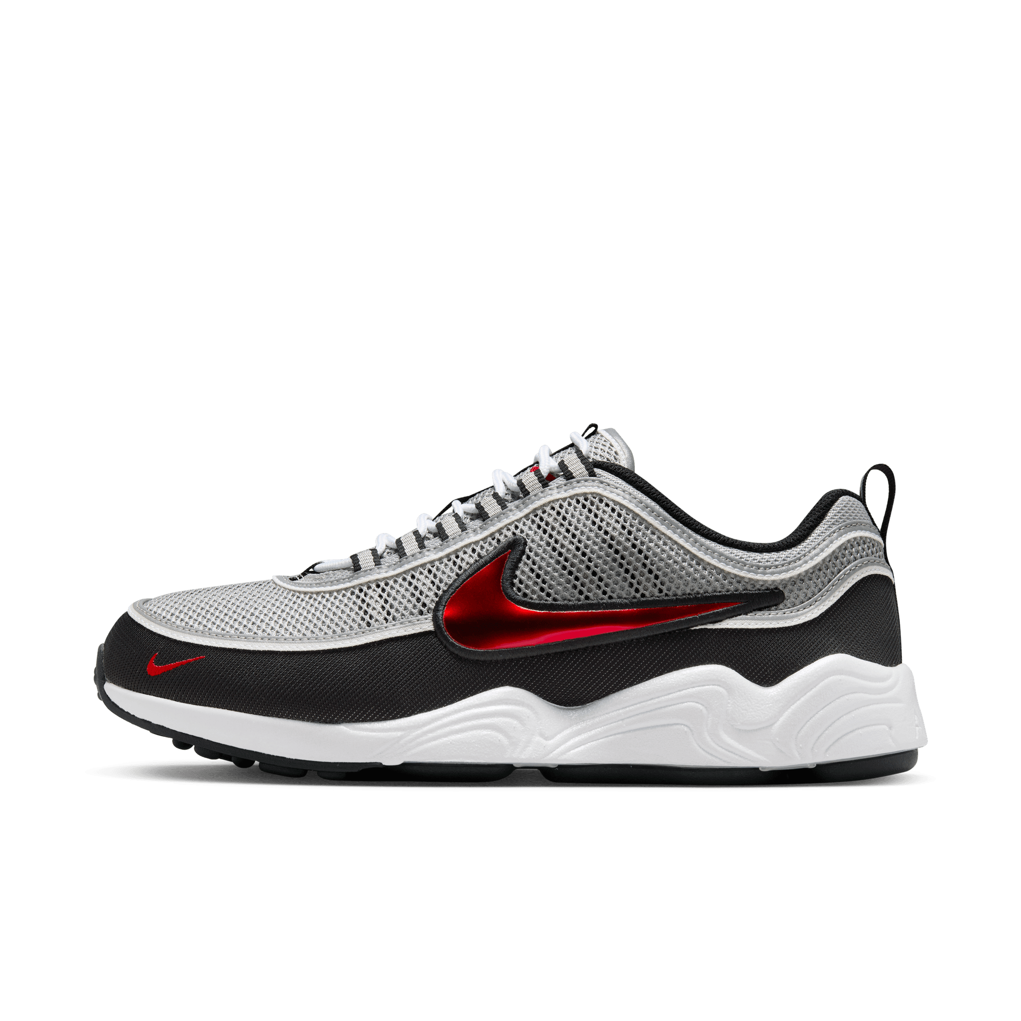 Air Zoom Spiridon 'Metallic Silver and Sport Red' - INVINCIBLE