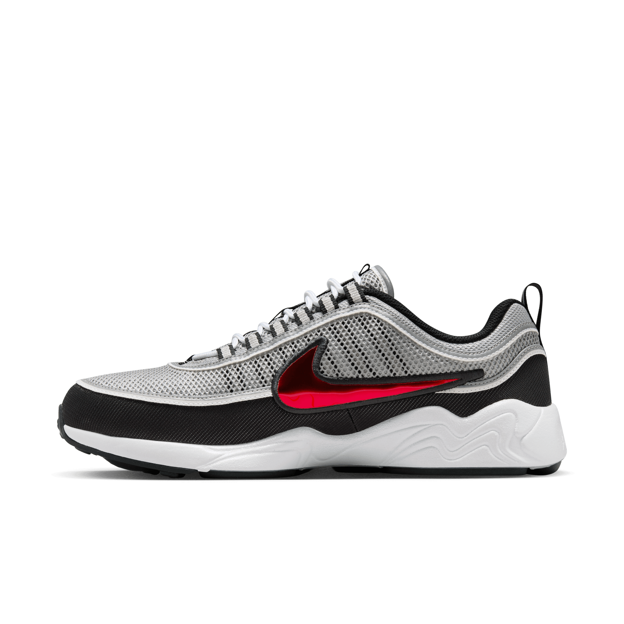 Air Zoom Spiridon 'Metallic Silver and Sport Red' - INVINCIBLE