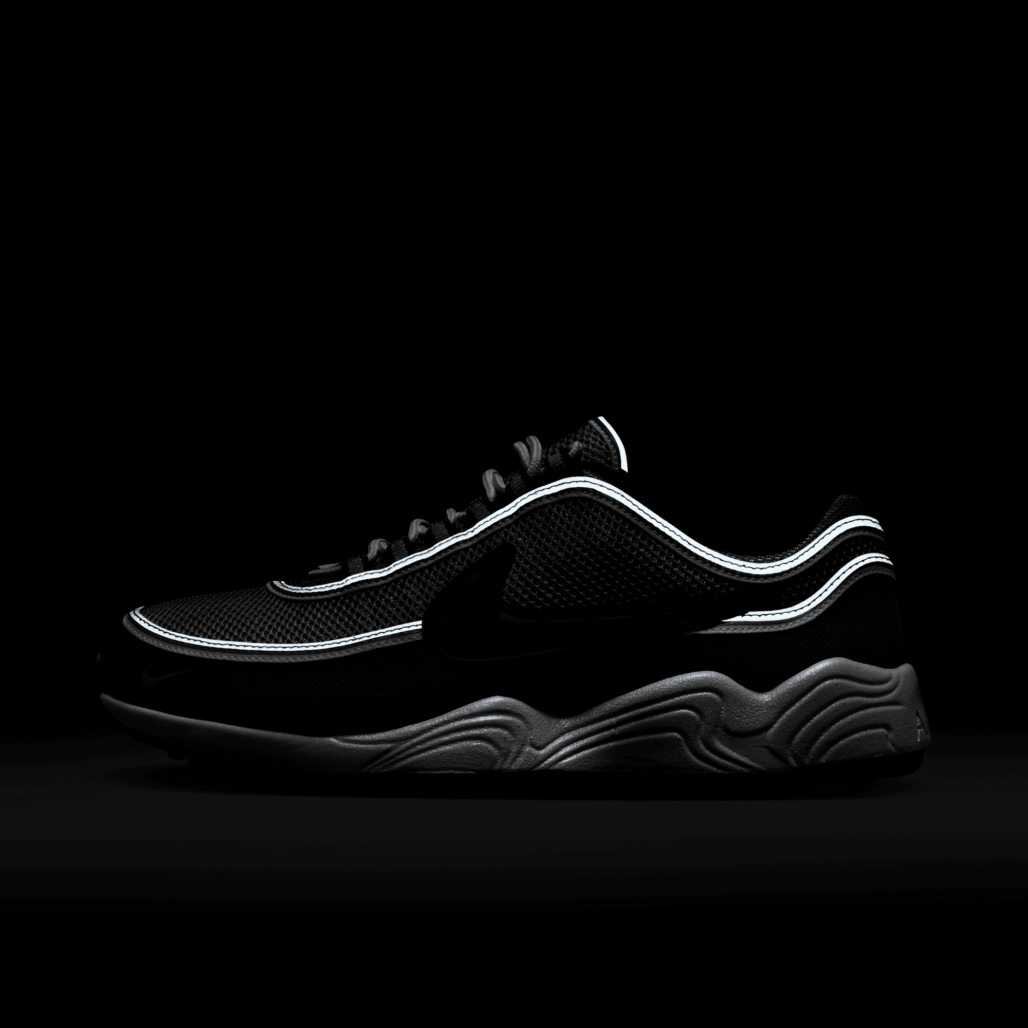 Air Zoom Spiridon 'Metallic Silver and Sport Red' - INVINCIBLE