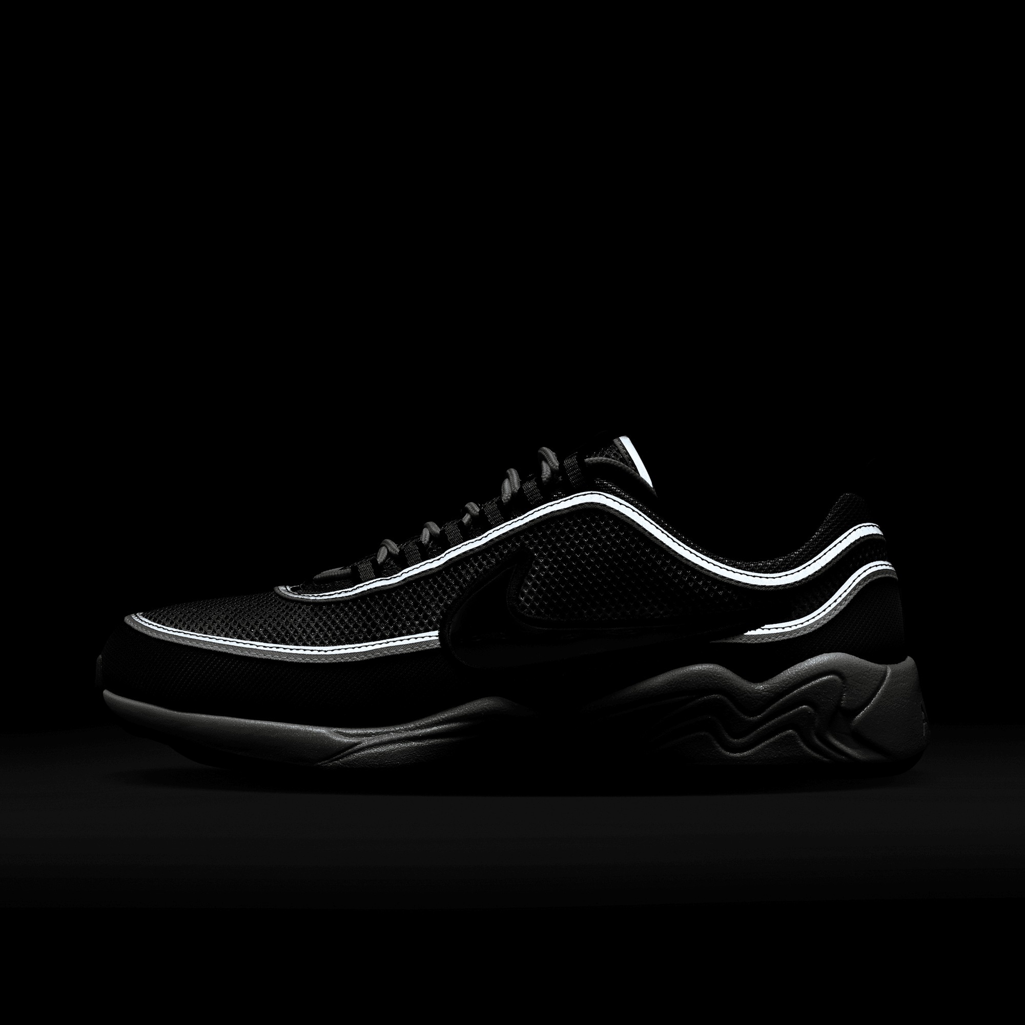Air Zoom Spiridon 'Metallic Silver and Sport Red' - INVINCIBLE