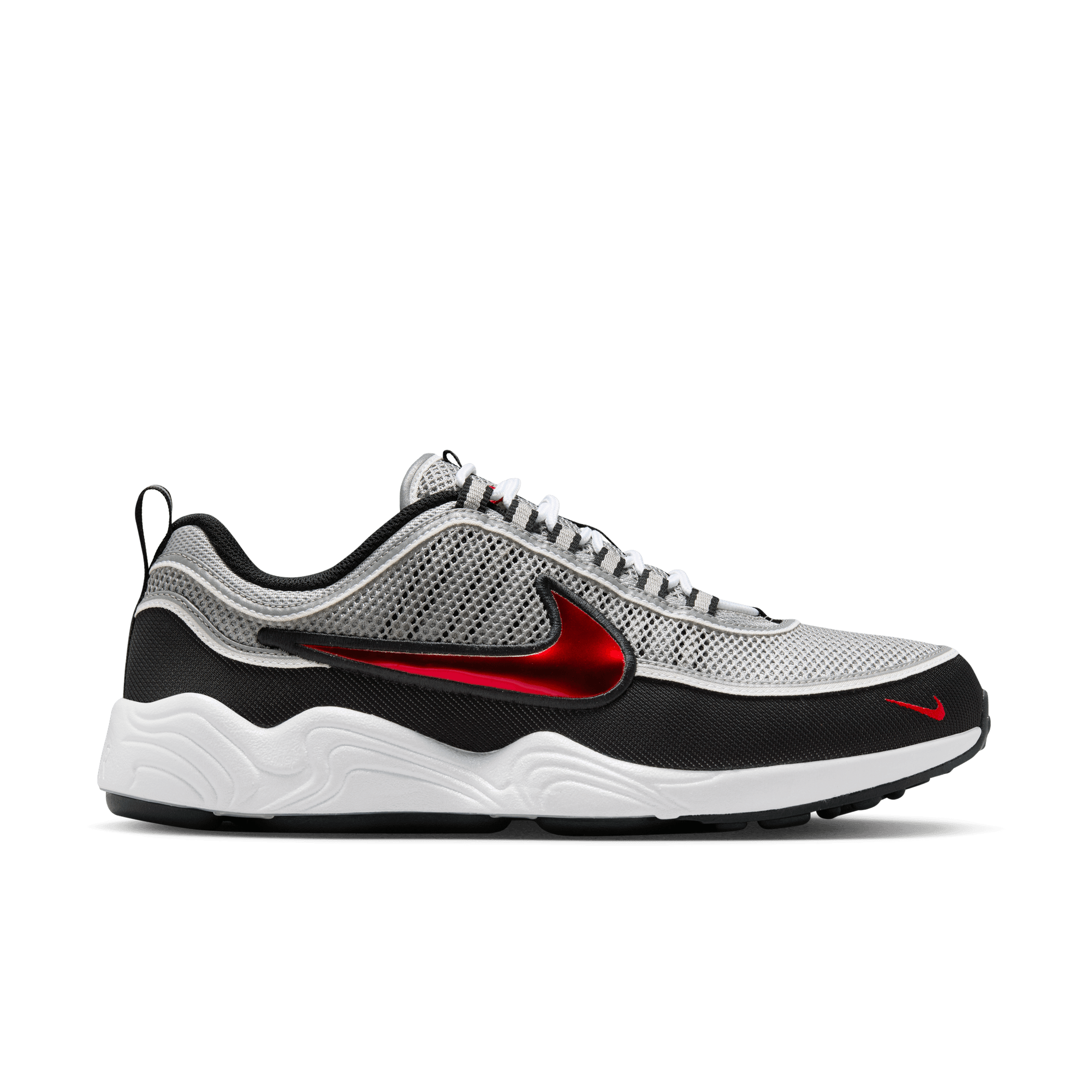 Air Zoom Spiridon 'Metallic Silver and Sport Red' - INVINCIBLE