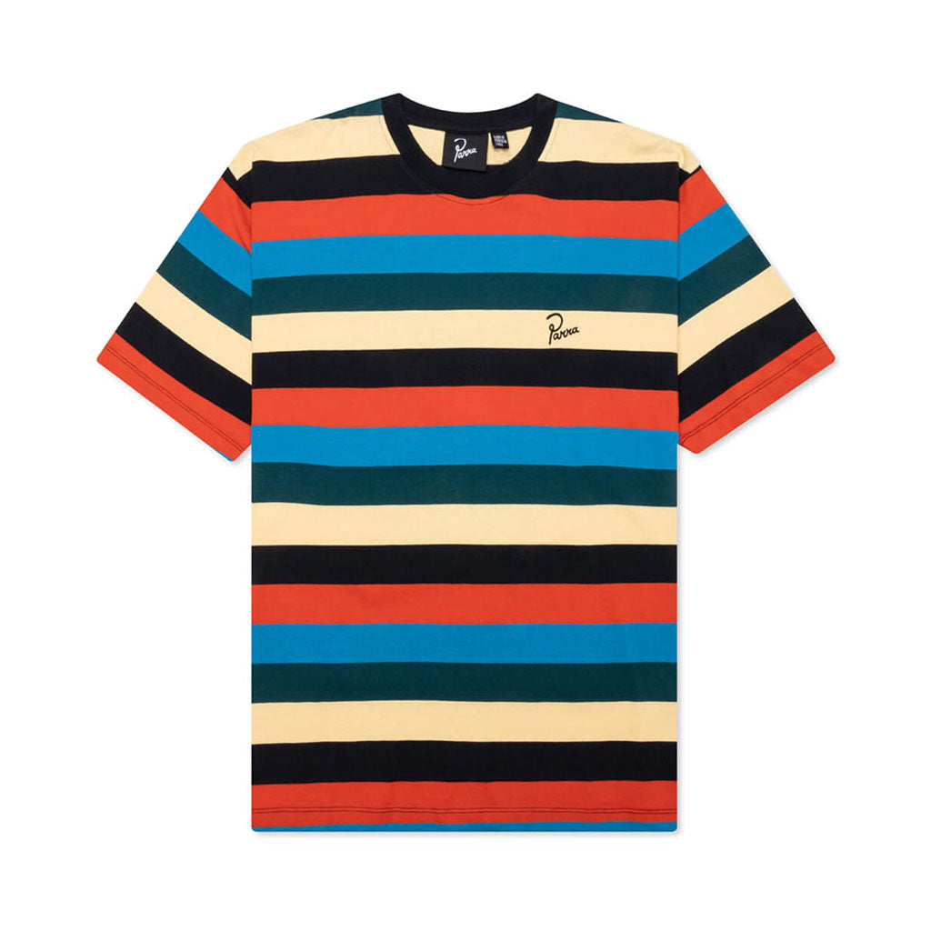 Stacked Pets on Stripes T-Shirt - INVINCIBLE
