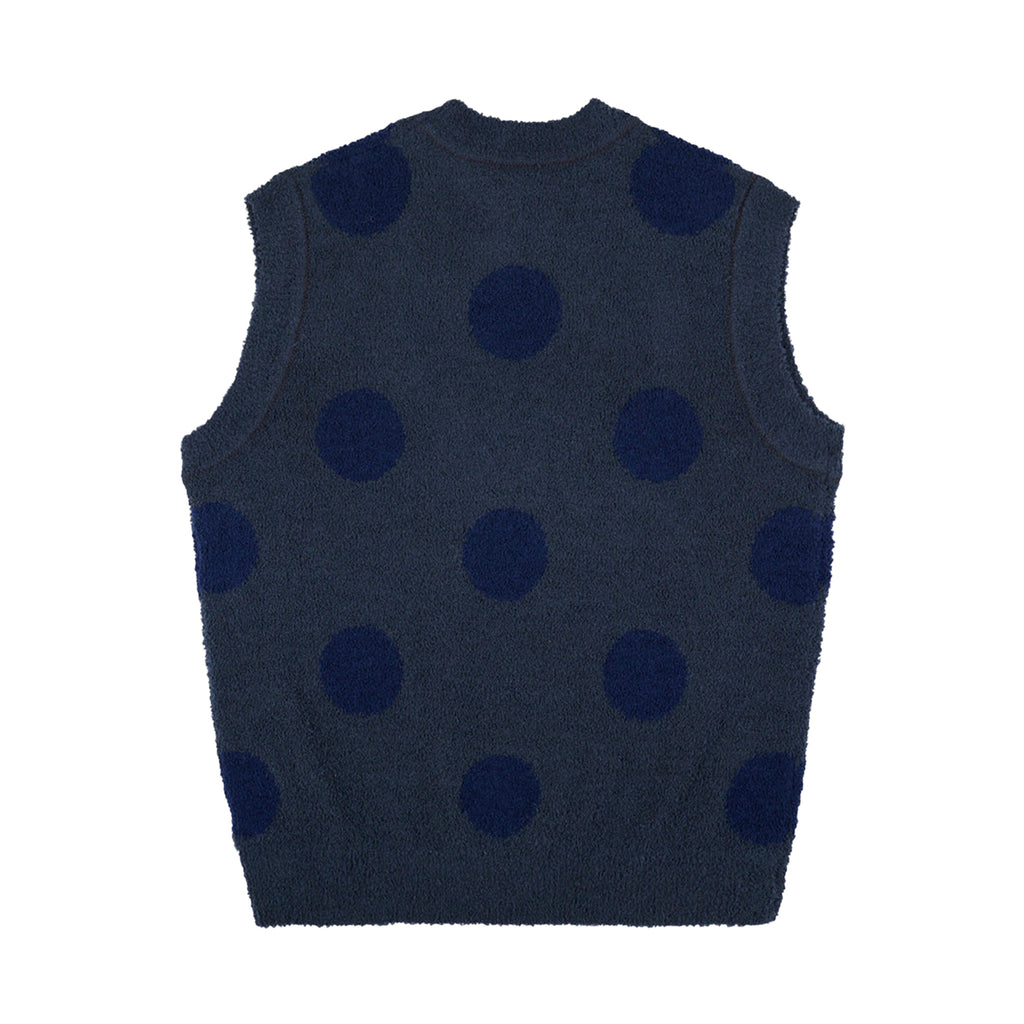 Teddy Fur Dot Knit Vest - INVINCIBLE