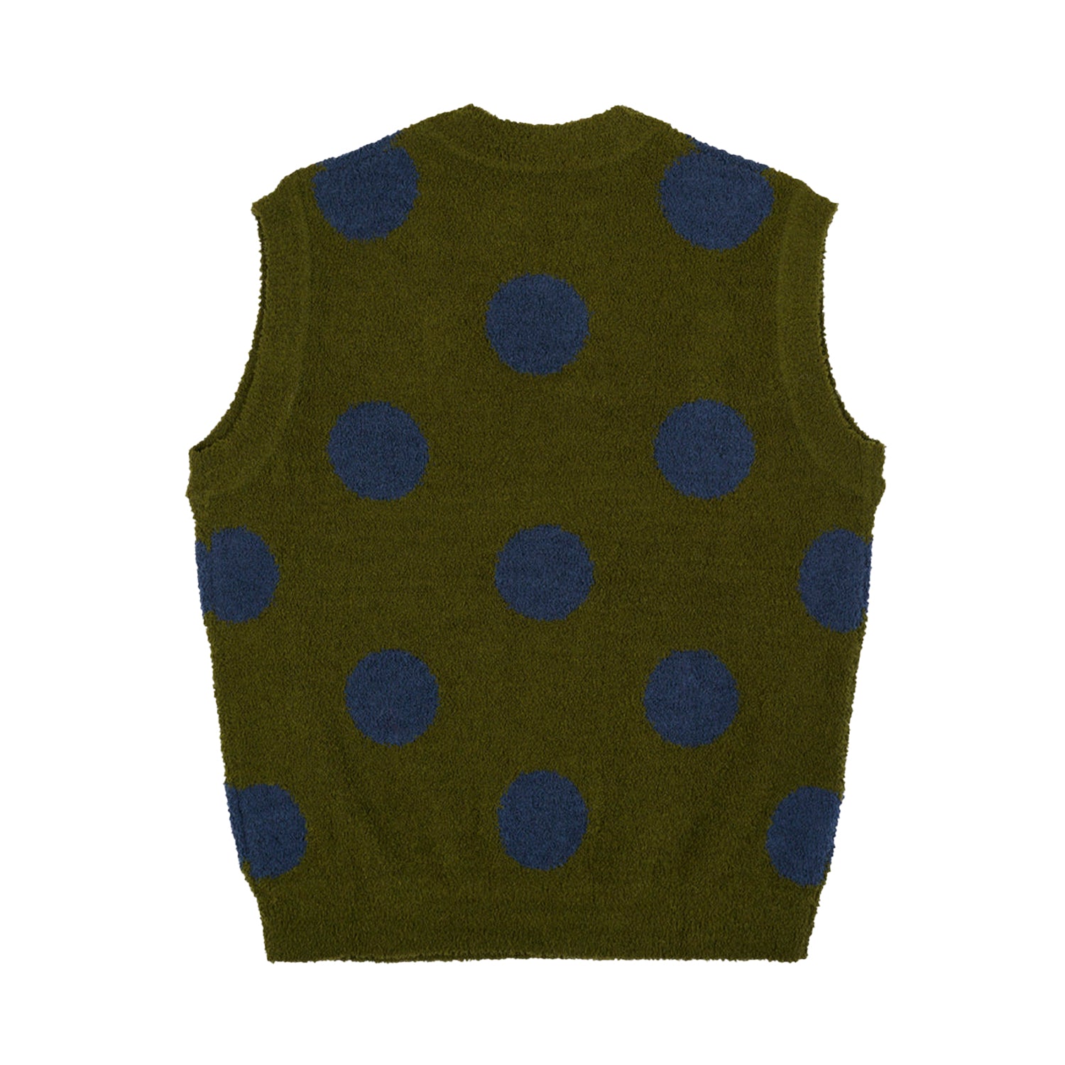 Teddy Fur Dot Knit Vest - INVINCIBLE