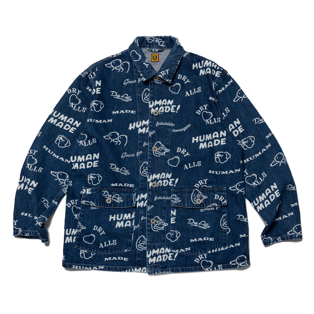 Printed Denim Coverall Jacket - INVINCIBLE