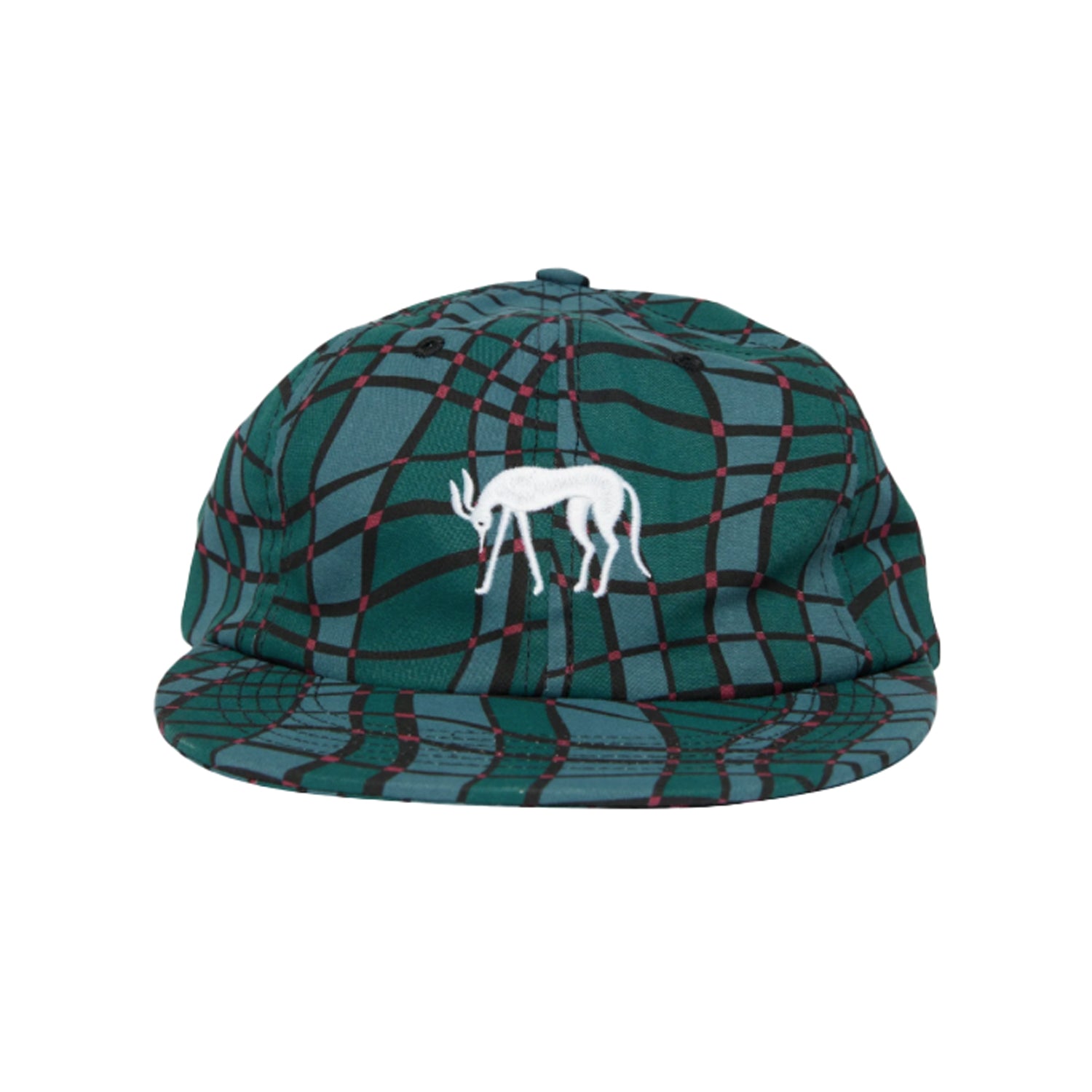Squared Waves Pattern 6 Panel Hat - INVINCIBLE