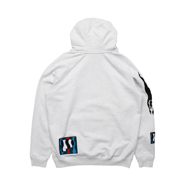 Zebra Striped P Hooded Sweatshirt - INVINCIBLE