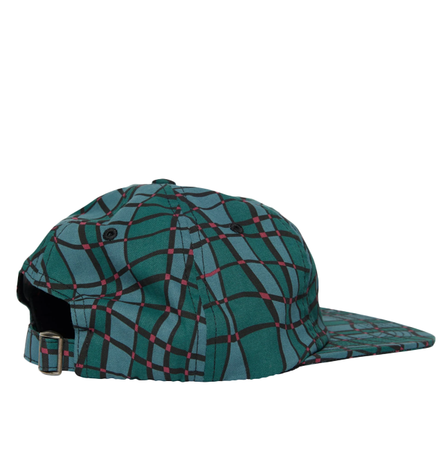 Squared Waves Pattern 6 Panel Hat - INVINCIBLE