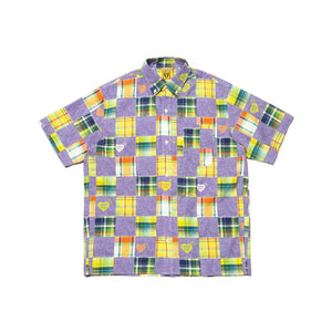 
                  
                    Patchwork Printed S/S Shirt - INVINCIBLE
                  
                