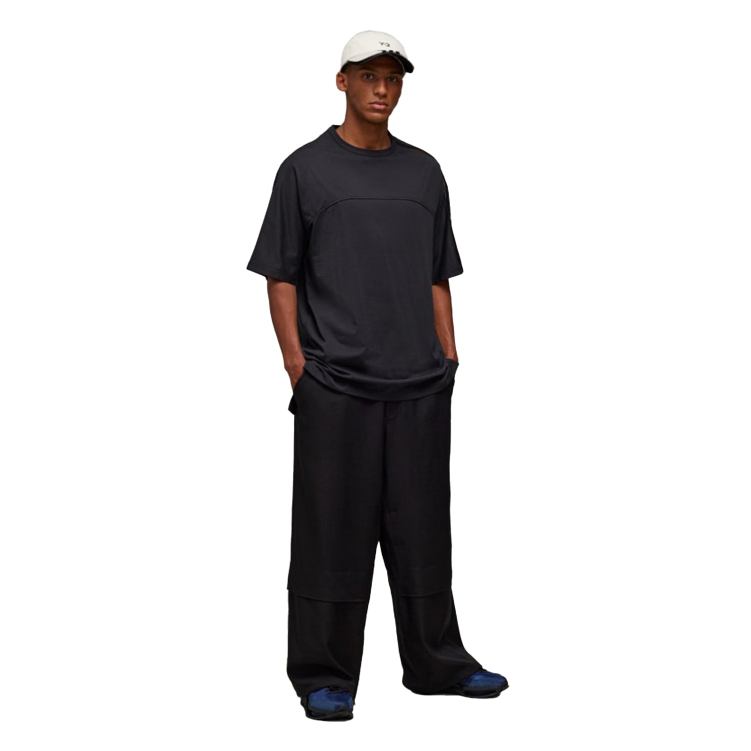 Y-3 - Mesh 3-Stripes Short Sleeve Tee Tシャツ アディダス Y-3 MESH 3-STRIPES SHORT SLEEVE TEE - ブラック
