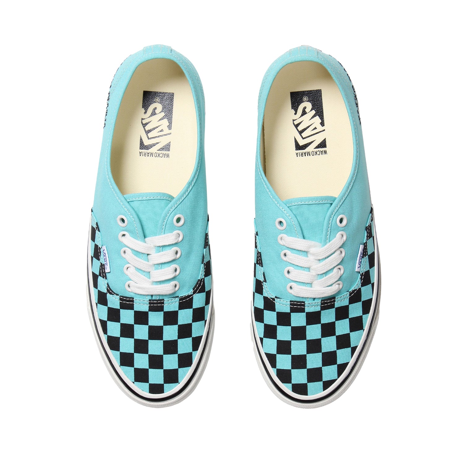 WACKO MARIA × Vans PremiumAuthentic blue WACKO MARIA x Vans Premium Authentic 'Checkerboard Blue
