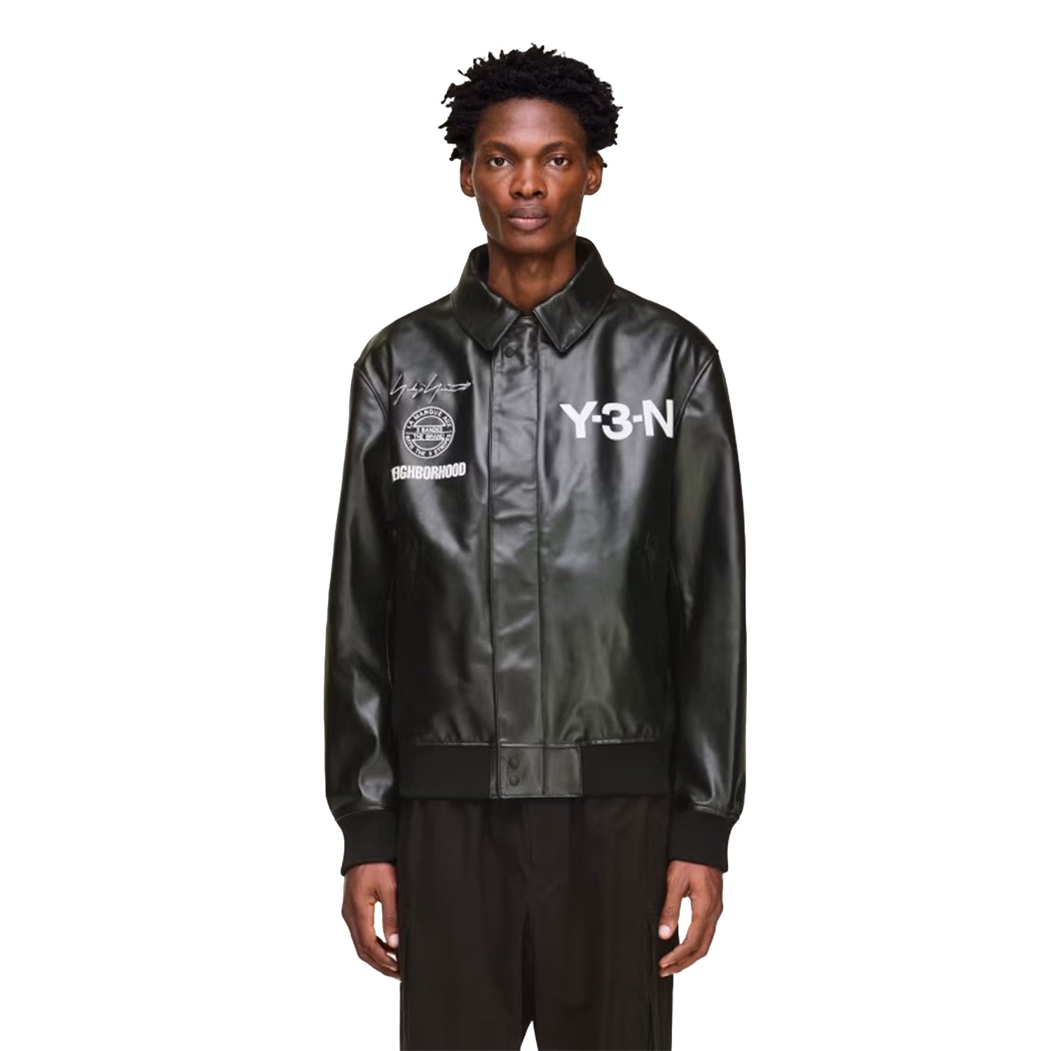 Y-3 NBHD Leather Bomber Jacket – INVINCIBLE Indonesia
