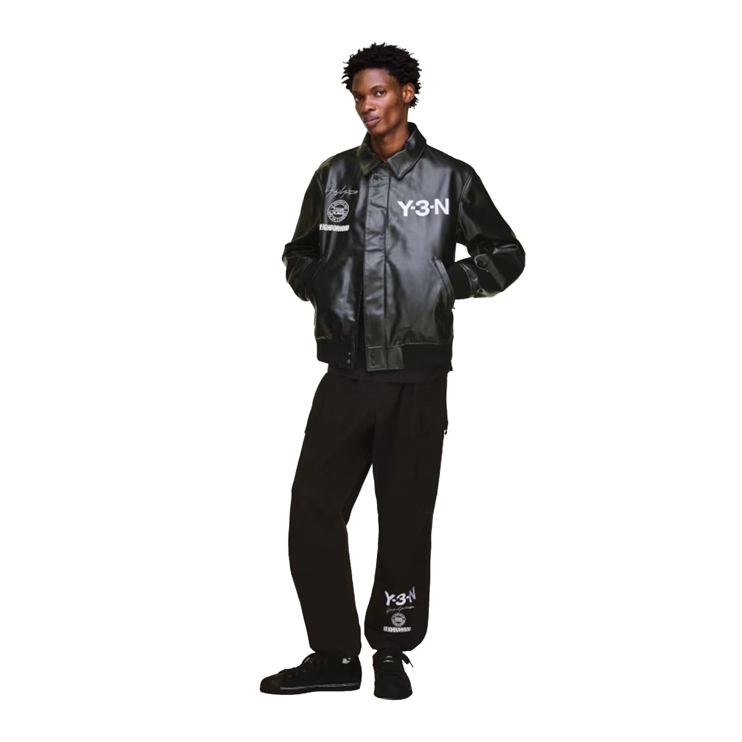 Y-3 NBHD Leather Bomber Jacket – INVINCIBLE Indonesia