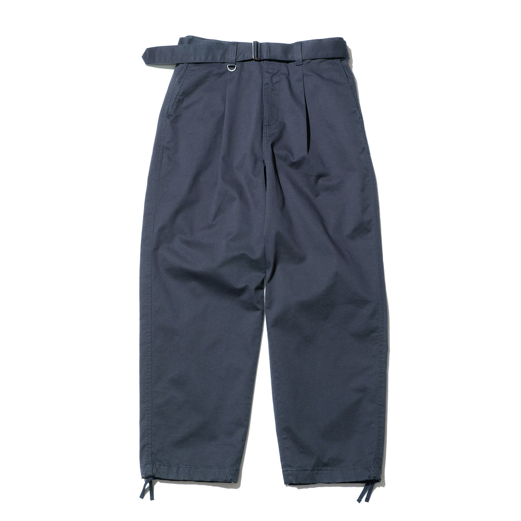 Stretch Chino Belted Tuck Hem Cord Tapered - INVINCIBLE