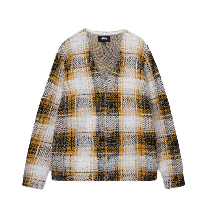 Hairy Plaid Cardigan - INVINCIBLE