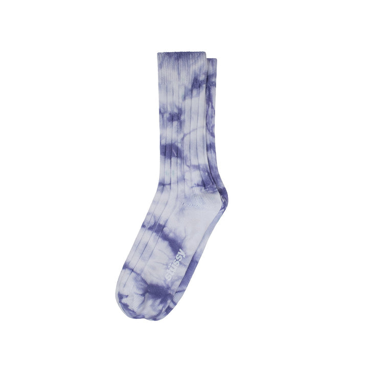 Dyed Ribbed Crew Socks - INVINCIBLE