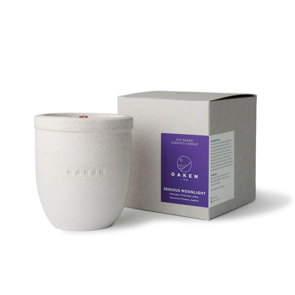 Ceramic Candle Small- Serious Moonlight - INVINCIBLE